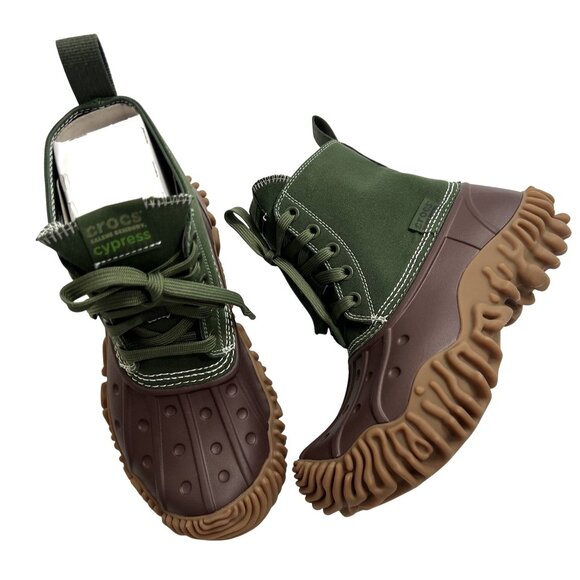 Crocs x Salehe Bembury Cypress Boots in Mallard Sequoia - Picture 1 of 10